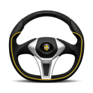 KIEROWNICA GT50 2.0 BLACK/YELLOW 35