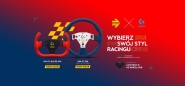 KIEROWNICA LOGITECH SIM GT-RACER 290 CZERWONA MICROFIBRA